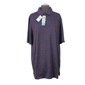 Weatherproof 32 Degrees Cool men's dark heather‎ purple short sleeve polo shirt